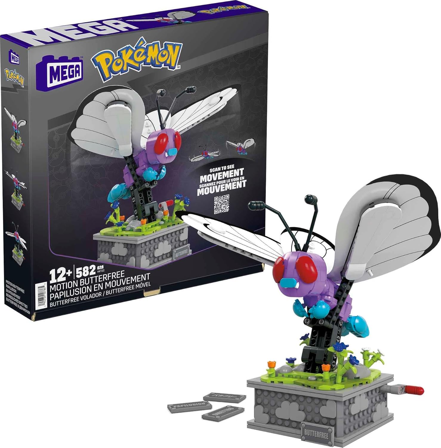 Motion Butterfree (605 piezas) - Mega Construx