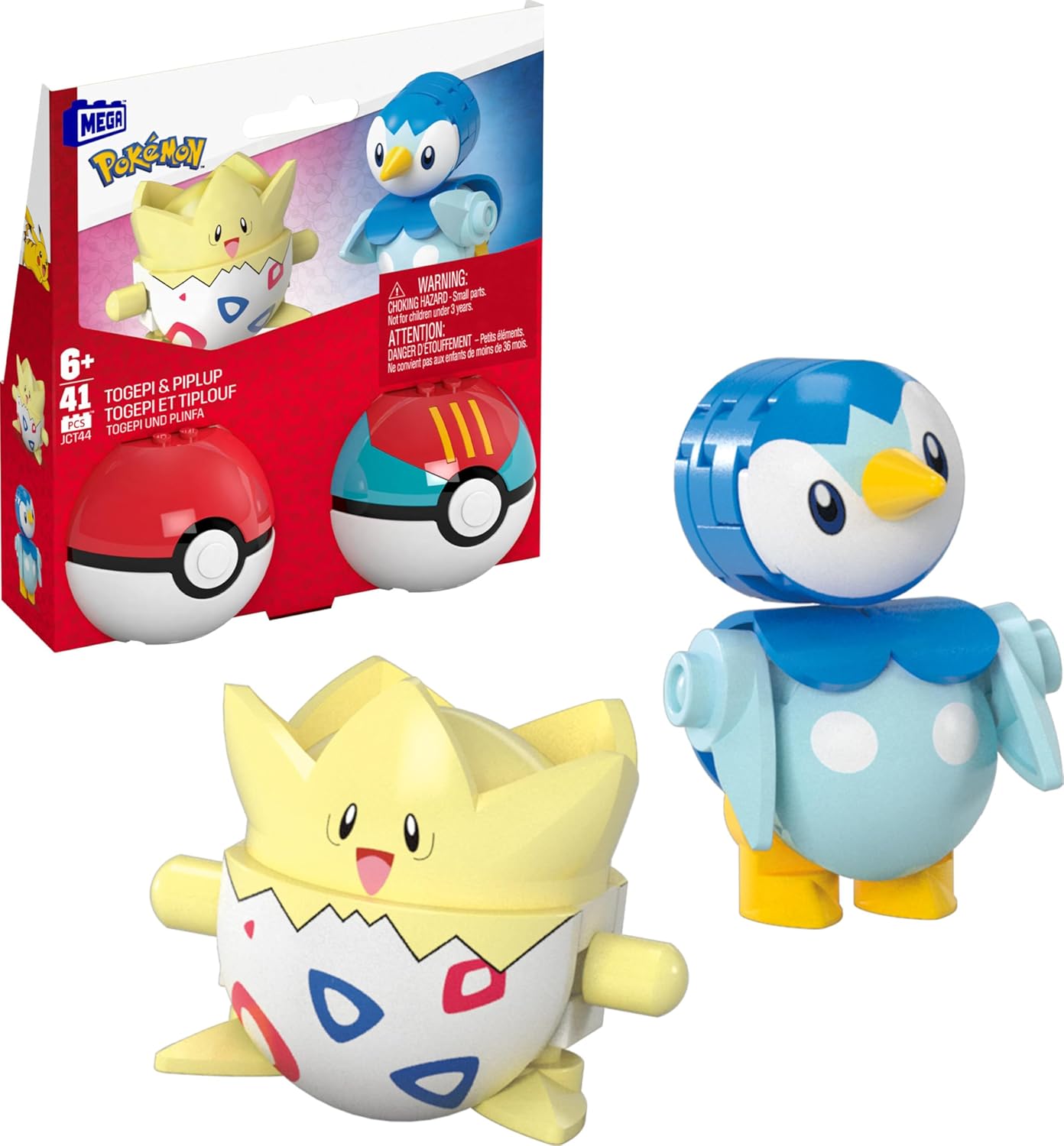Togepi & Piplup (41 piezas) - Mega Construx