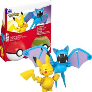 Pikachu & Zubat (40 piezas) - Mega Construx
