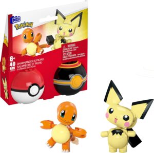Charmander & Pichu (40 piezas) - Mega Construx