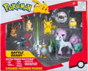 Ponyta Galar, Sirfetch'd y más | Jazwares Pack 8 Figuras de Batalla Pokémon
