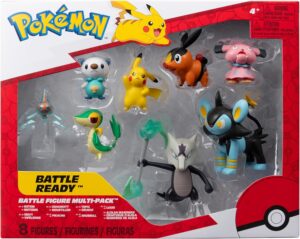 Luxio, Marowak Alola y más | Jazwares Pack 8 Figuras de Batalla Pokémon