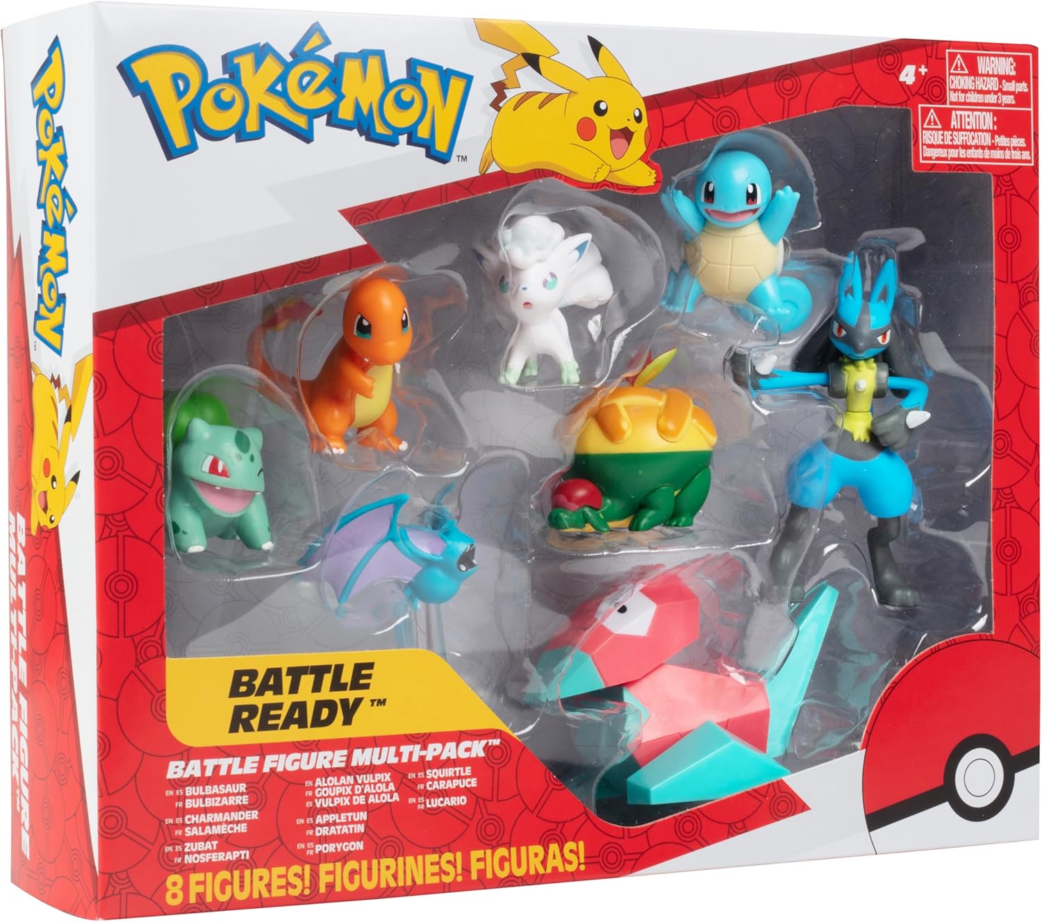 Porygon, Lucario y más | Jazwares Pack 8 Figuras de Batalla Pokémon