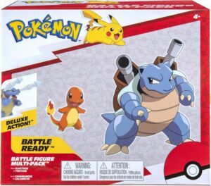 Blastoise (Deluxe Action) y Charmander | Jazwares Pack 2 Figuras de Batalla Pokémon