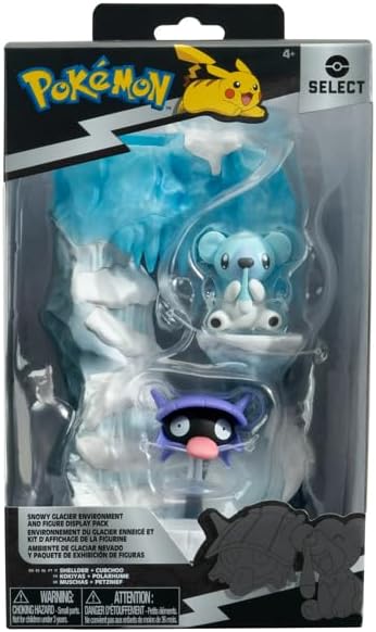 Diorama Shellder y Cubchoo | Jazwares Select Pokémon