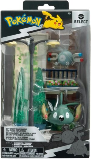 Diorama Magnemite y Trubbish | Jazwares Select Pokémon