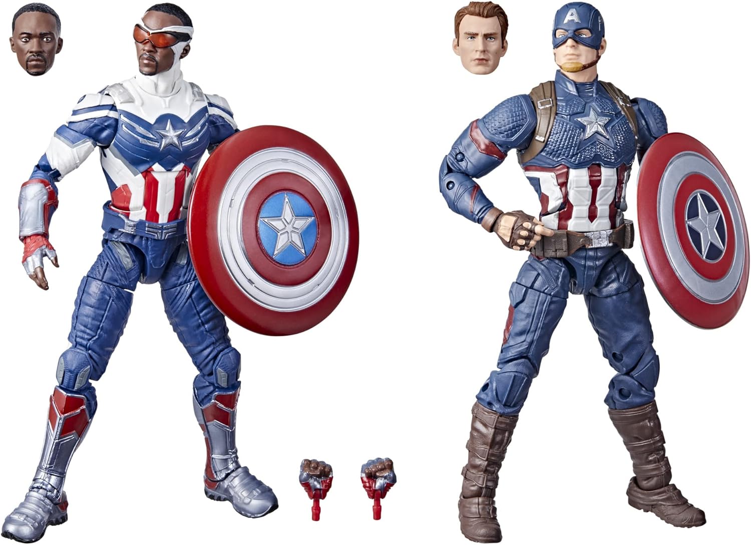 Captain America: Sam Wilson & Captain America: Steve Rogers | Marvel Legends Series