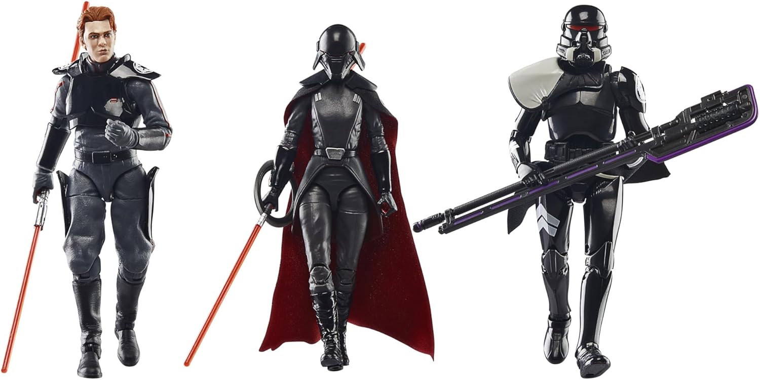 Cal Kestis (Inquisitor Vision), Second Sister & Purge Trooper (Electrohammer) | The Black Series Star Wars Jedi: Fallen Order