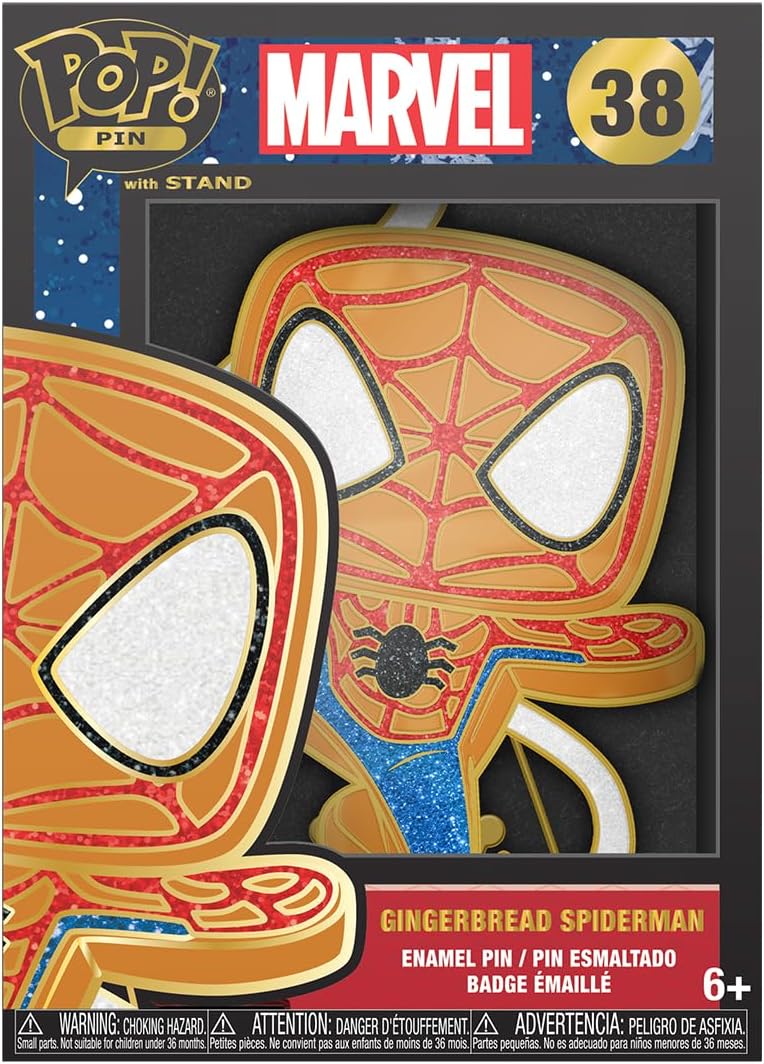 Funko Gingerbread Spiderman #38 | Pop! Pin Marvel