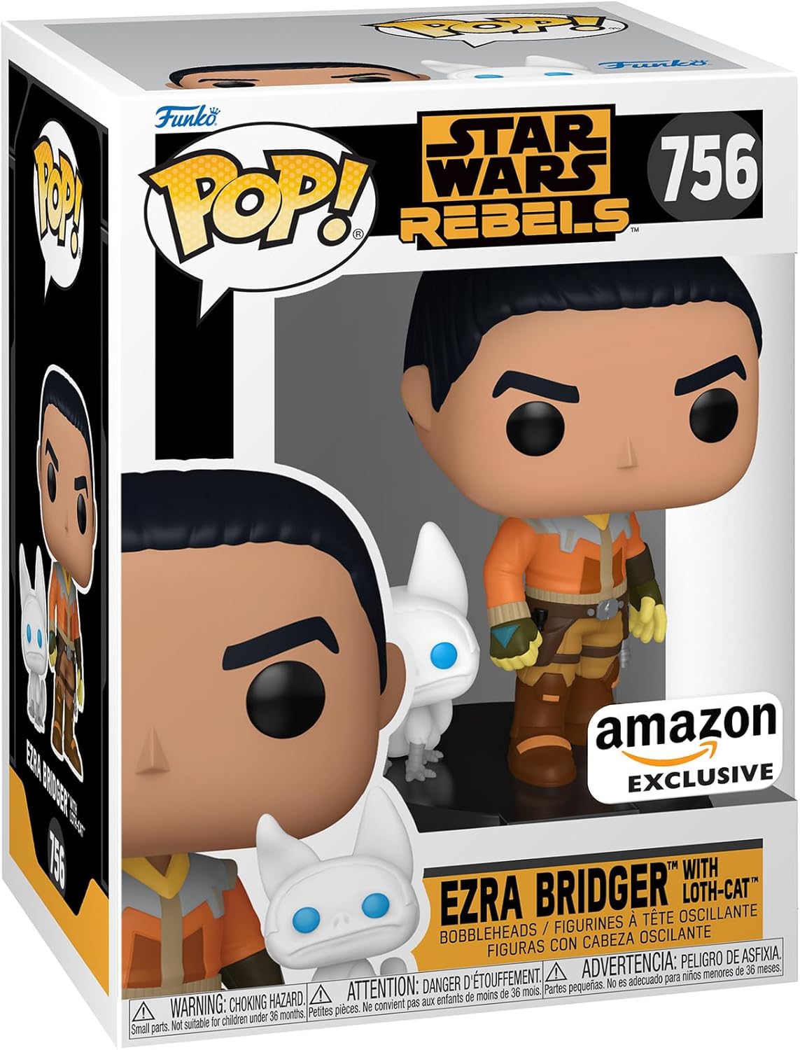Funko Ezra Bridger with Loth-cat #756 | Pop! Star Wars: Rebels