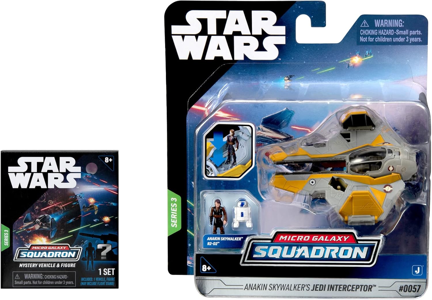 Anakin Skywalker's Jedi Interceptor + Mistery Vehicle | Star Wars Micro Galaxy Squadron Series 3