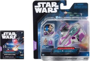 Mace Windu's Jedi Interceptor + Mistery Vehicle | Star Wars Micro Galaxy Squadron Series 5