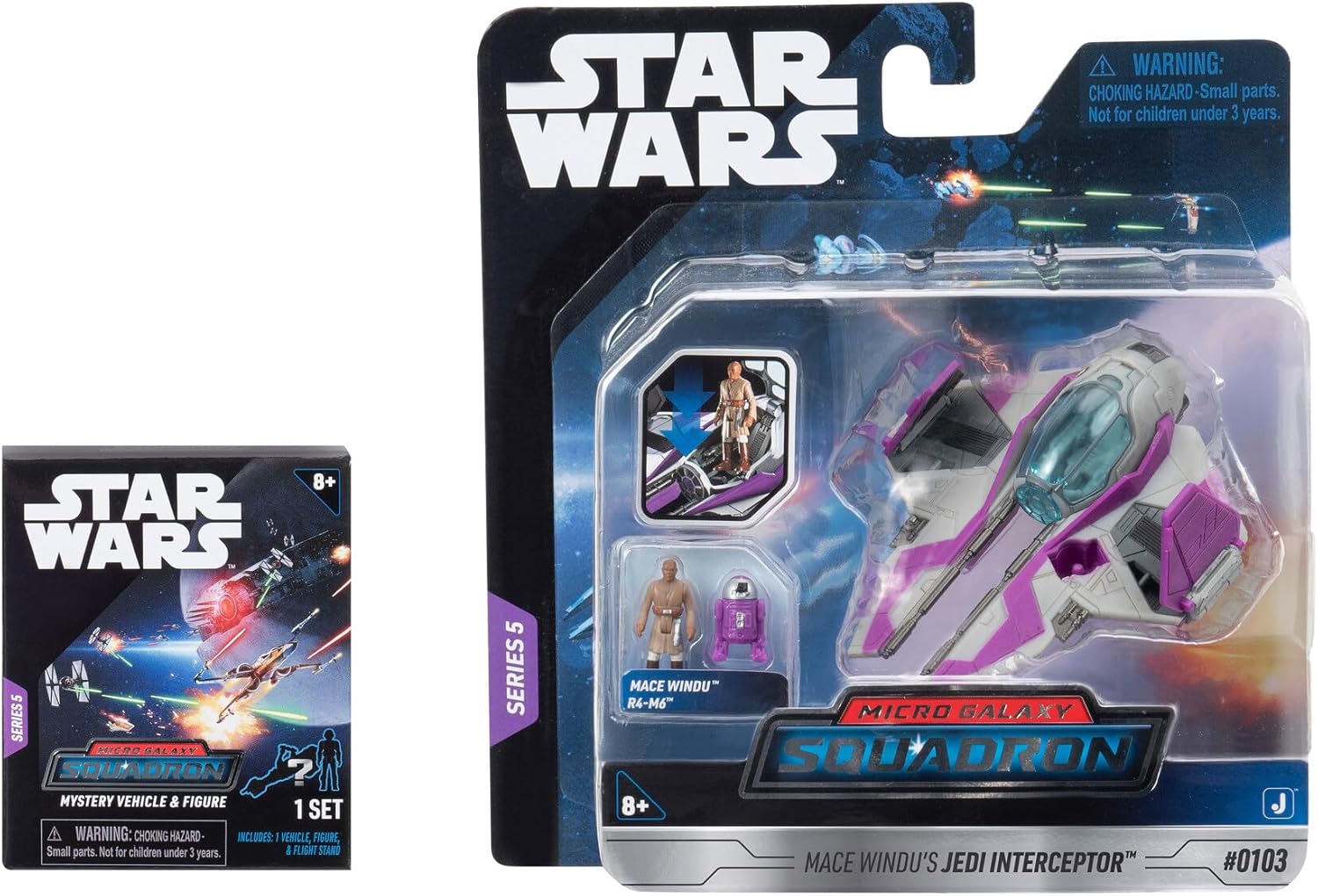 Mace Windu's Jedi Interceptor + Mistery Vehicle | Star Wars Micro Galaxy Squadron Series 5