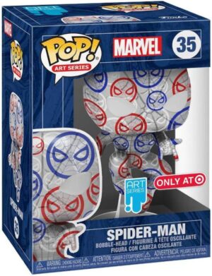 Funko Spider-Man #35 [Exclusivo de Target] + Hard Case | Pop! Art Series: Marvel