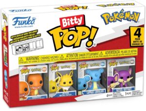 Funko Charmander, Jolteon, Lapras y Rattata | Bitty Pop! Pokémon