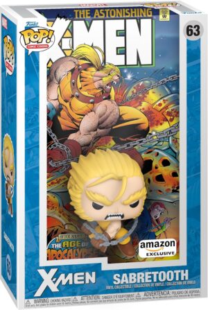 Funko Sabretooth #63 [Exclusivo de Amazon] | Pop! Comic Covers: X-Men