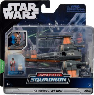 Poe Dameron's T-70 X-Wing | Star Wars Micro Galaxy Squadron Series 3