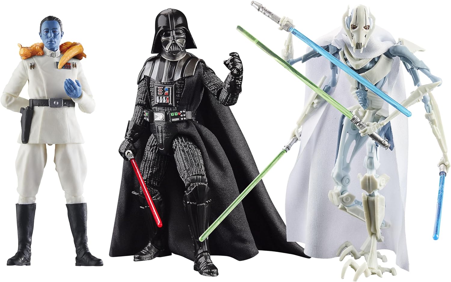 Masters of Evil: Darth Vader, General Grievous y Grand Admiral Thrawn | The Black Series Star Wars