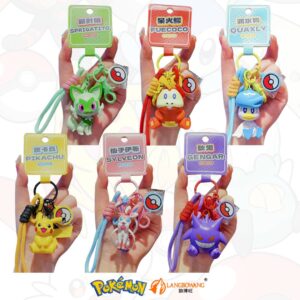 Llavero Pokemon | Sylveon, Fuecoco, Sprigatito, Pikachu y Gengar - Langbowang