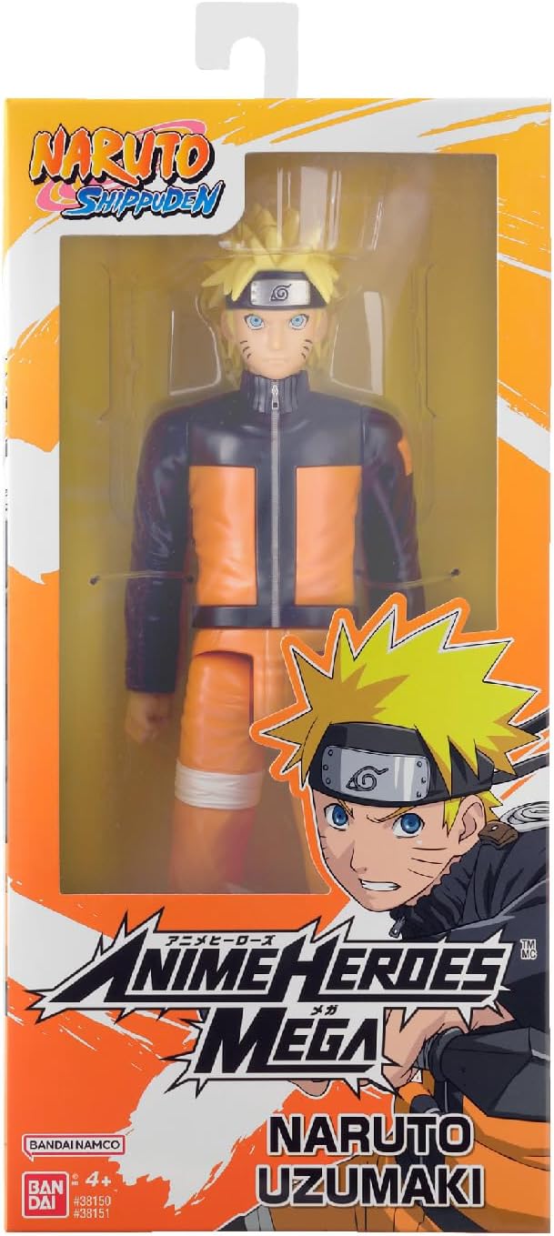 Naruto Uzumaki, 30cm | Bandai Anime Heroes Mega: Naruto Shippuden