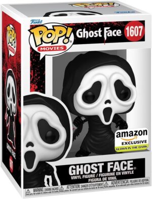 Funko Ghost Face #1607 [Exclusivo de Amazon] [Glow in the dark] | Pop! Movies: Ghost Face