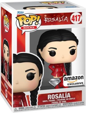 Funko Rosalía #417 [Diamond Collection] [Exclusivo de Amazon] | Pop! Rocks: Rosalía