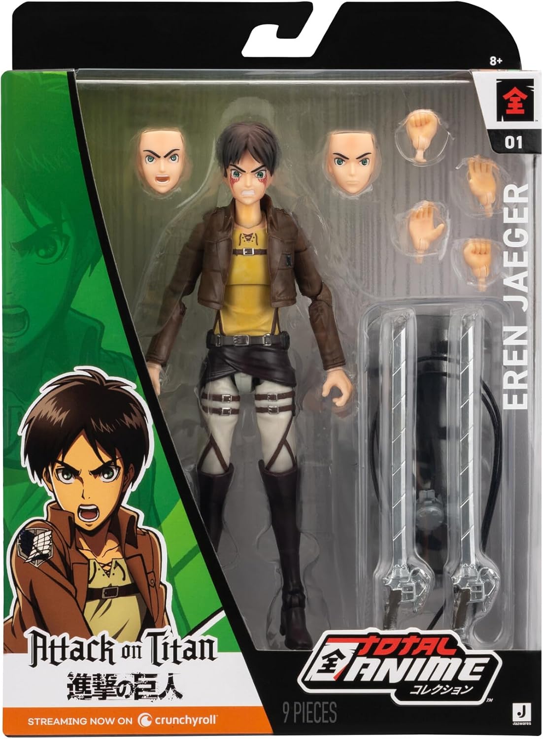Eren Jaeger, 16.5cm | Jazwares Total Anime: Attack on Titan