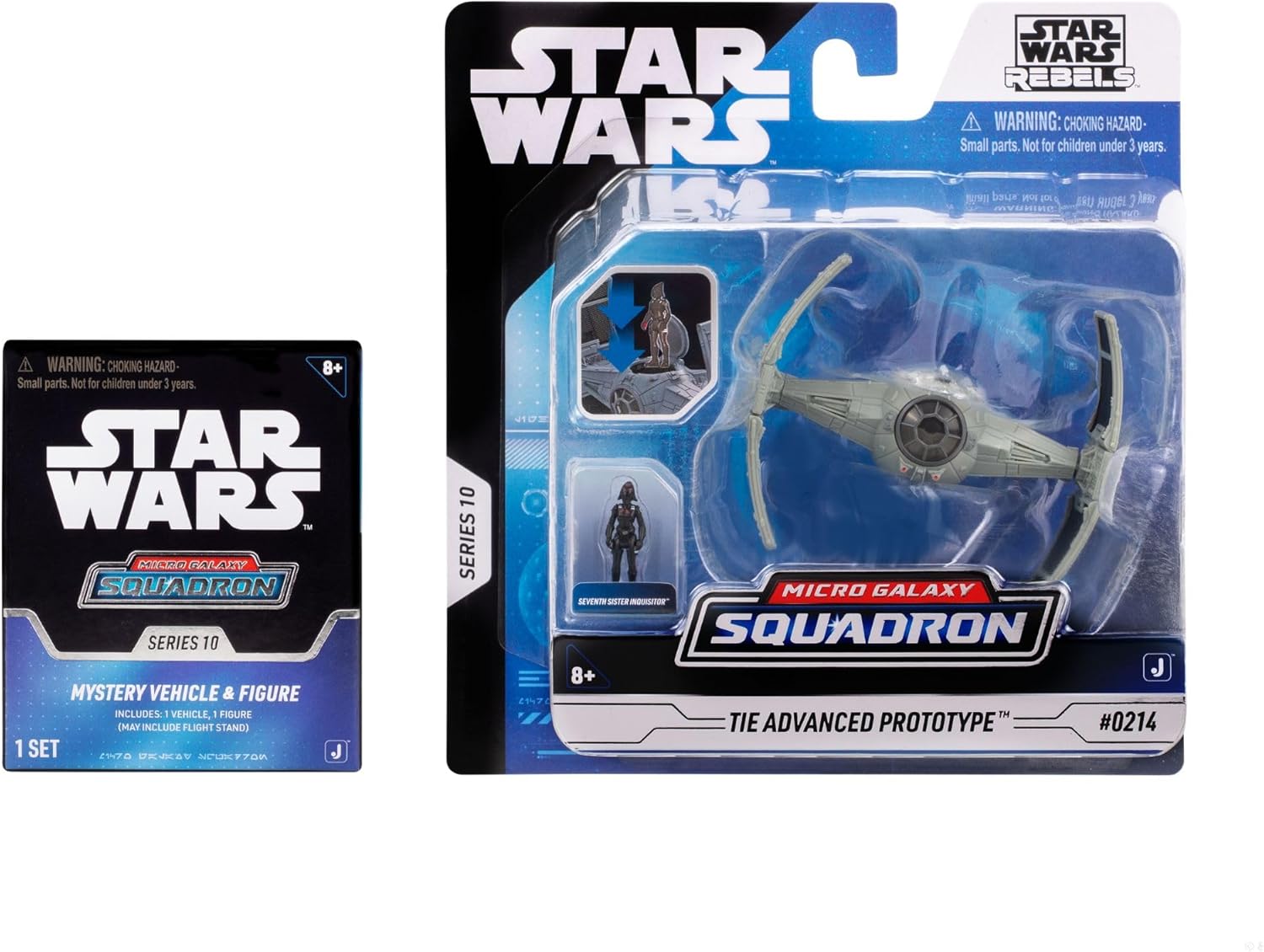 TIE Advanced Prototype + Mistery Vehicle | Star Wars Micro Galaxy Squadron Series 10