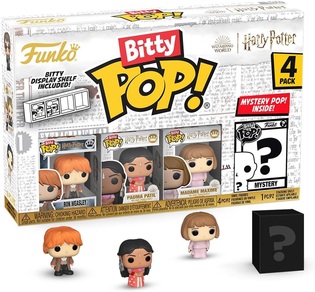 Funko Ron Weasley, Padma Patil, Madame Maxime & Mystery Bitty | Bitty Pop! Harry Potter