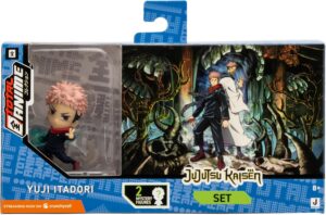 Yuji Itadori 3-Pack Set, 5cm | Jazwares Total Anime Mini Figuras Jujutsu Kaisen