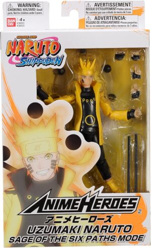 Uzumaki Naruto (Sage of the Six Paths Mode), 16.5cm | Bandai Anime Heroes: Naruto Shippuden