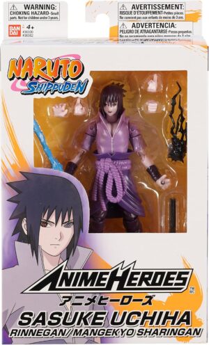 Sasuke Uchiha (Rinnegan/Mangekyo Sharingan), 16.5cm | Bandai Anime Heroes: Naruto Shippuden
