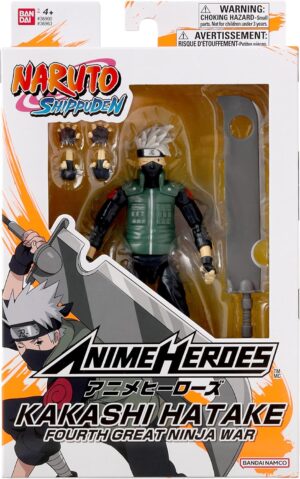 Kakashi Hatake (Fourth Great Ninja War), 16.5cm | Bandai Anime Heroes: Naruto Shippuden