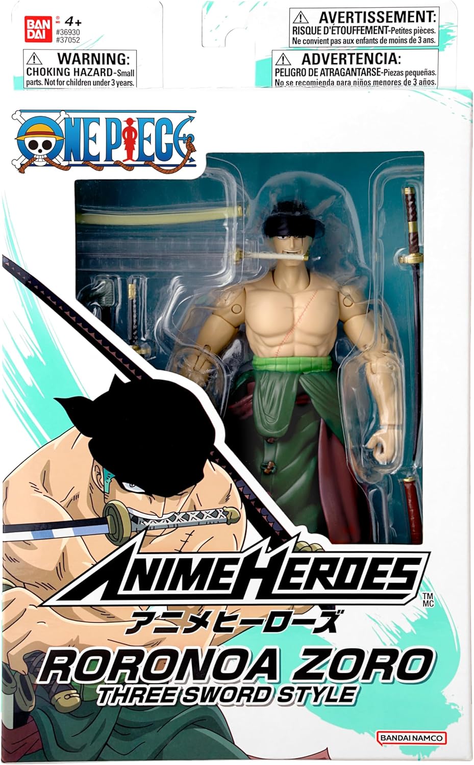 Roronoa Zoro (Three Sword Style), 16.5cm | Bandai Anime Heroes: One Piece