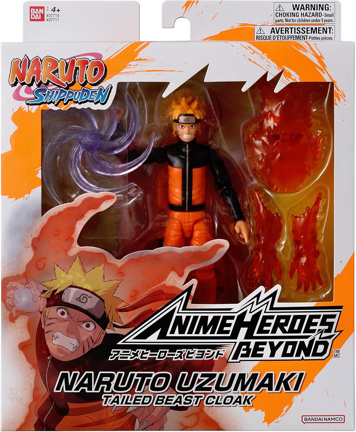 Naruto Uzumaki (Tailed Beast Cloak), 16.5cm | Bandai Anime Heroes Beyond: Naruto Shippuden