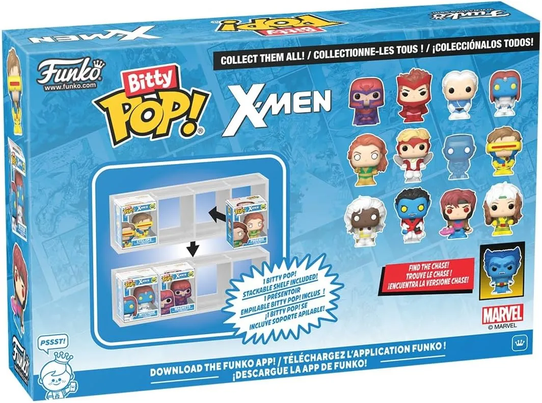 Funko Storm, Nightcrawler, Gambit & Rogue | Bitty Pop! X-Men - Image 4