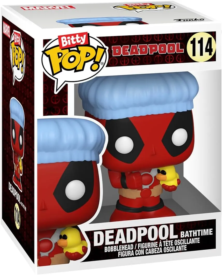 Funko Deadpool Bathtime, Flamenco, Supper Hero & Figura Mistery | Bitty Pop! Marvel: Deadpool - Image 2