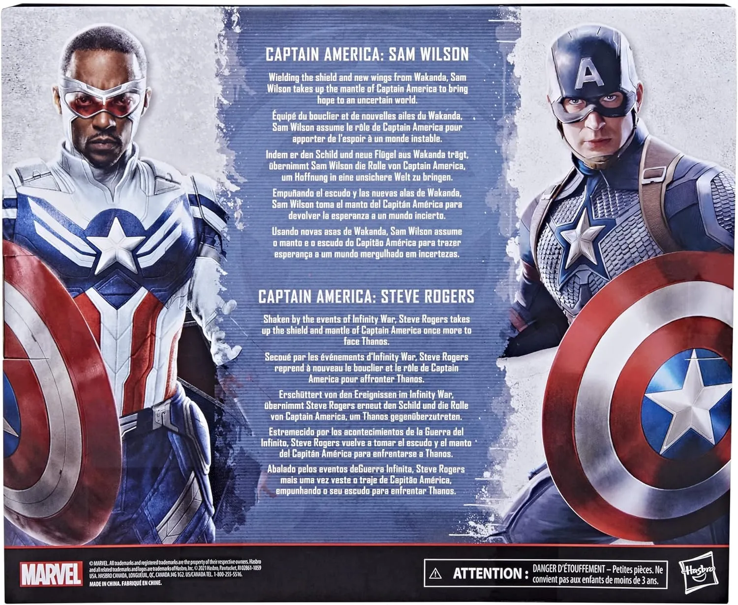Captain America: Sam Wilson & Captain America: Steve Rogers | Marvel Legends Series - Image 3