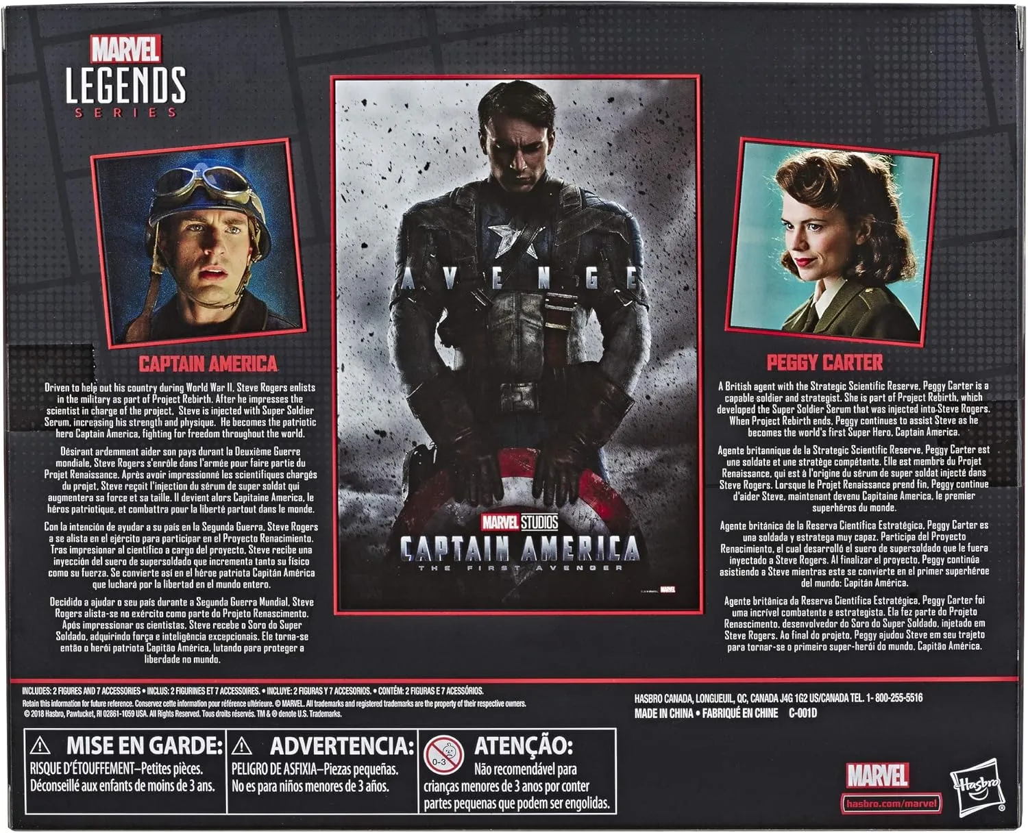 Captain America & Peggy Carter | Marvel Legends Captain America: The First Avenger - Image 2
