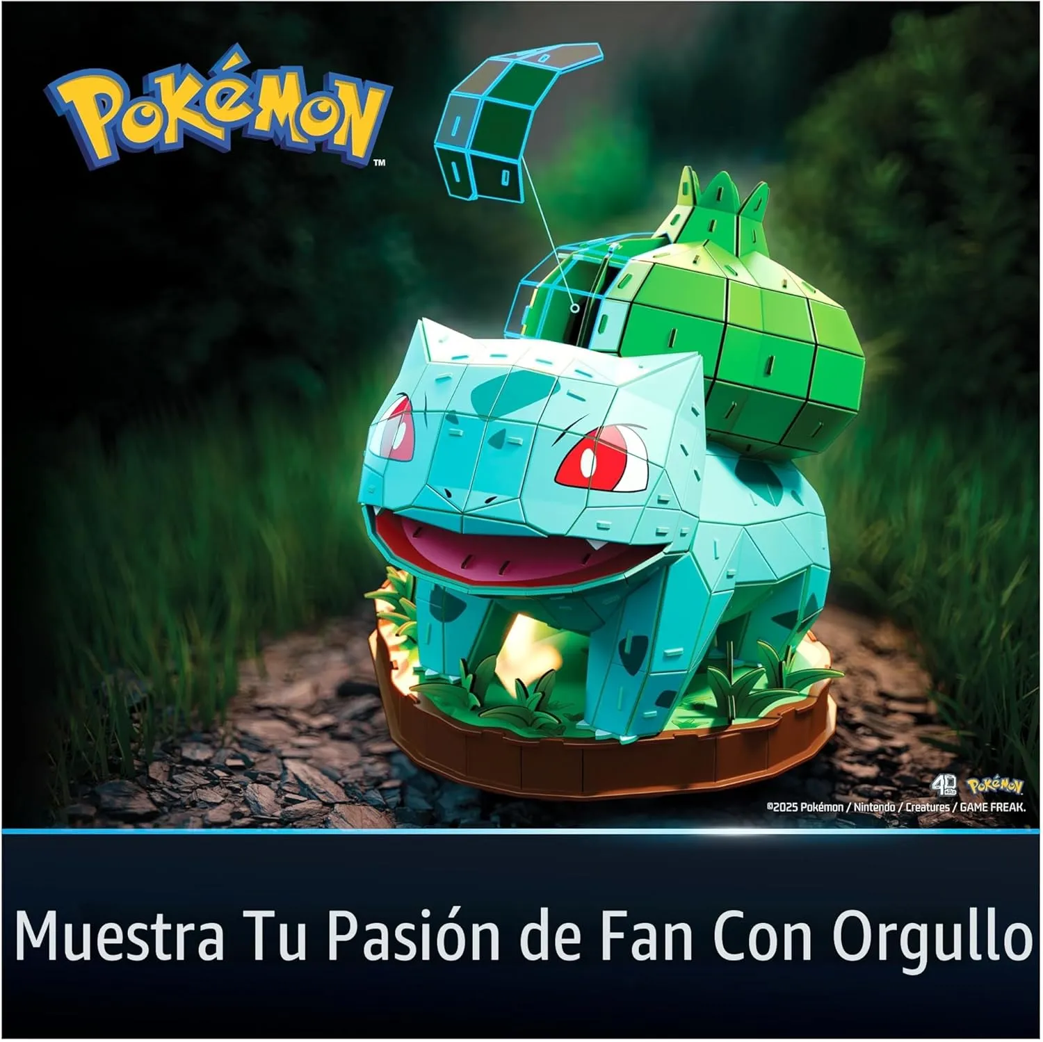 Bulbasaur 3D Model kit (195 piezas) - 4D Build - Image 4