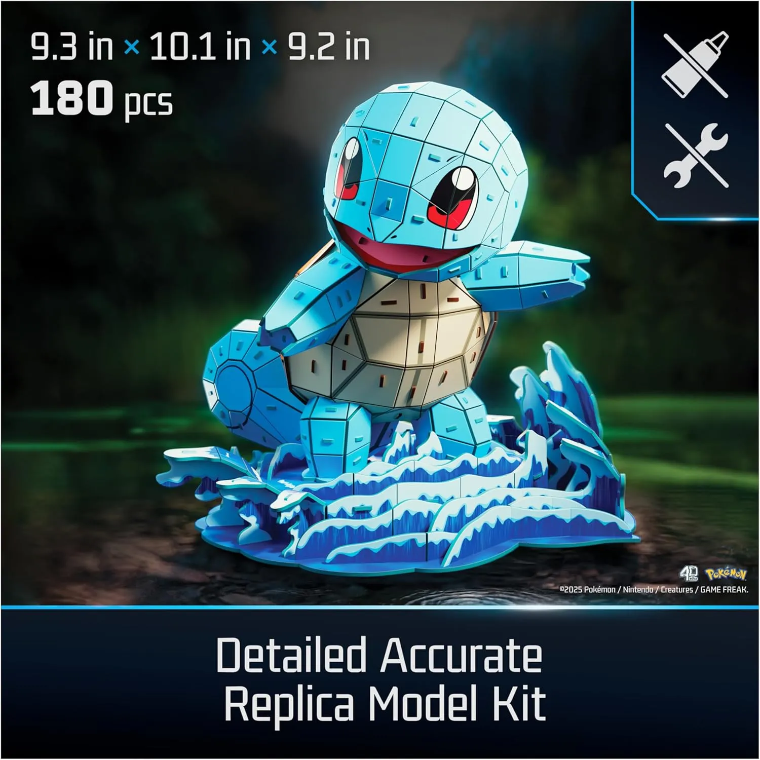 Squirtle 3D Model Kit (180 piezas) - 4D Build - Image 4
