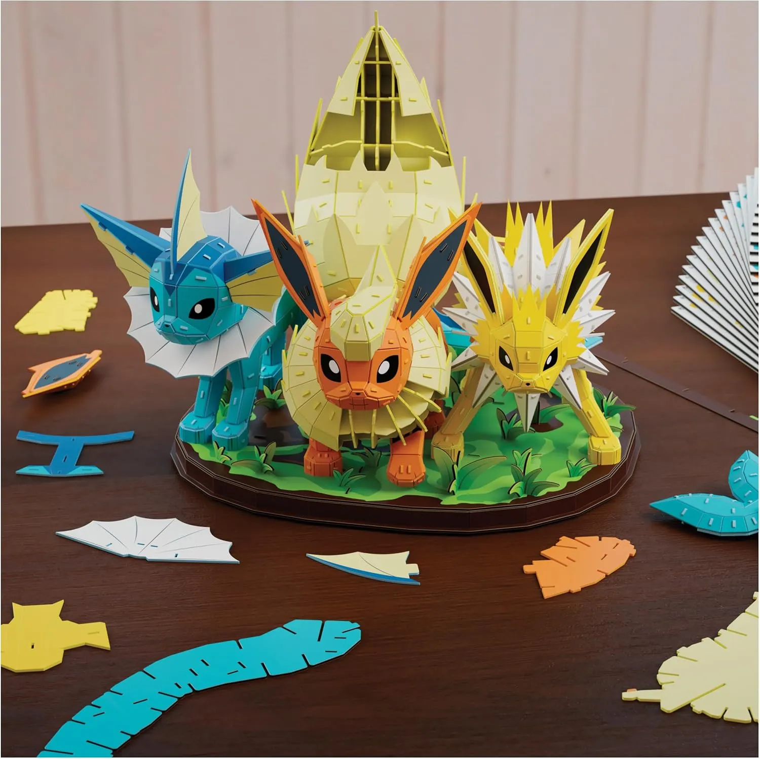 Vaporeon, Flareon & Jolteon 3D Model Kit (612 piezas) - 4D Build - Image 8
