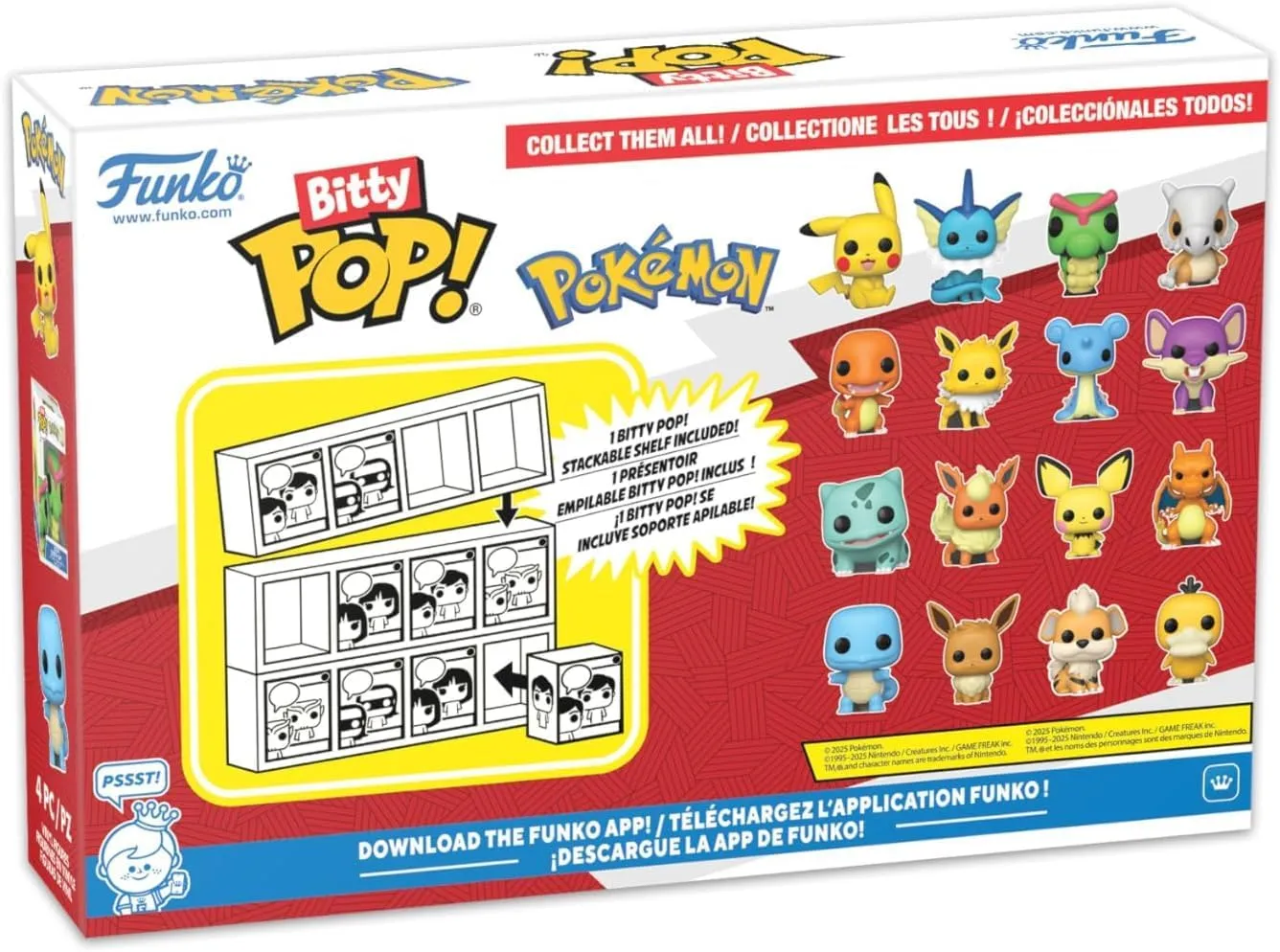 Funko Charmander, Jolteon, Lapras y Rattata | Bitty Pop! Pokémon - Image 2