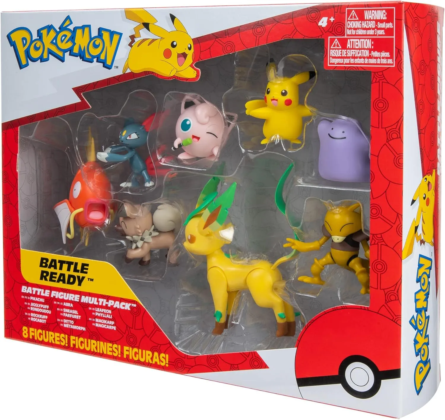 Magikarp, Leafeon y más | Jazwares Pack 8 Figuras de Batalla Pokémon - Image 3