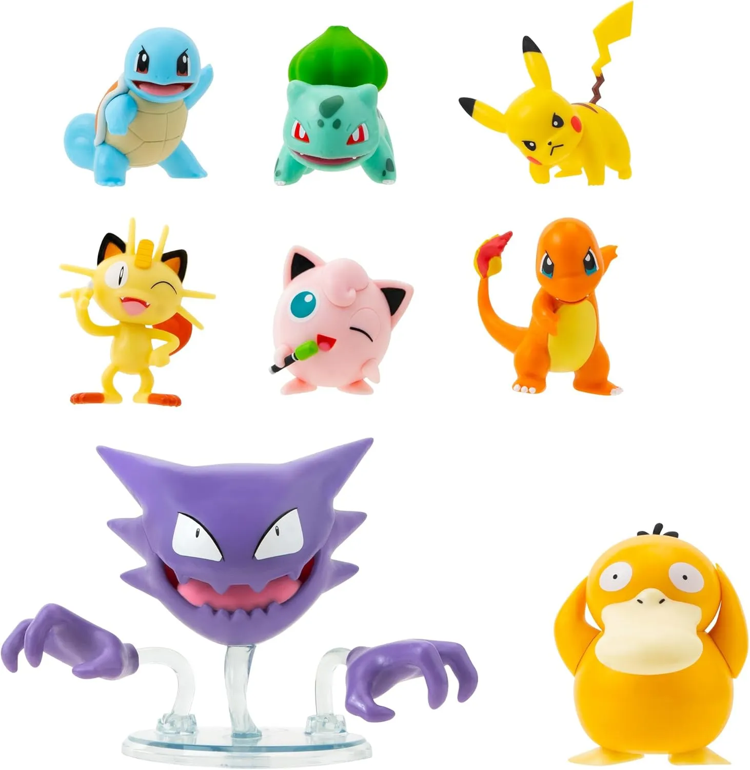Haunter, Psyduck y más | Jazwares Pack 8 Figuras de Batalla Pokémon - Image 2