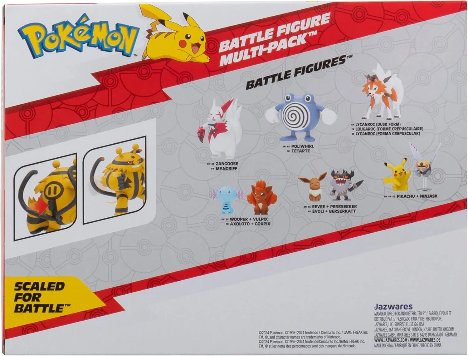Electivire (Deluxe Action), Raichu y Togedemaru | Jazwares Pack 3 Figuras de Batalla Pokémon - Image 2