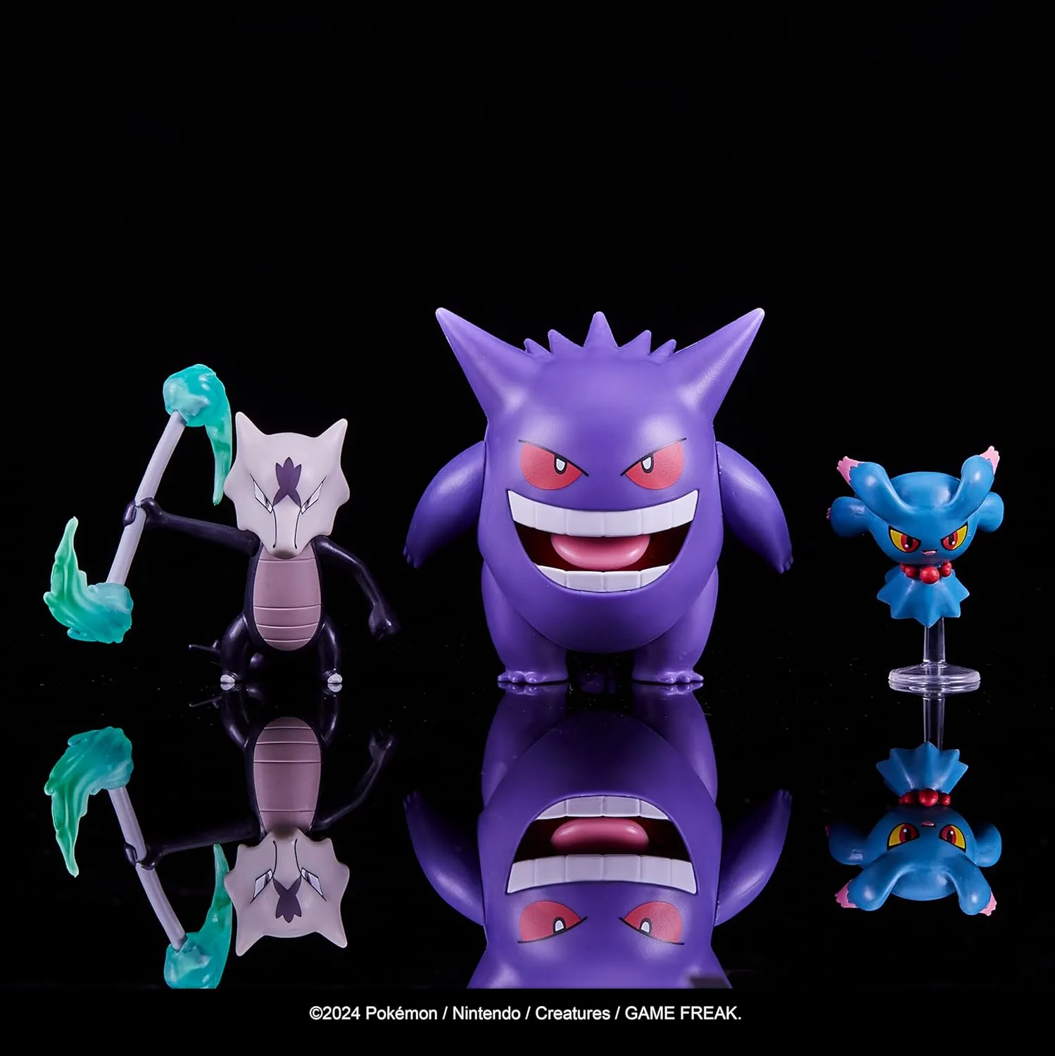 Gengar (Deluxe Action), Marowak Alola, Misdreavus | Jazwares Pack 3 Figuras de Batalla Pokémon - Image 2