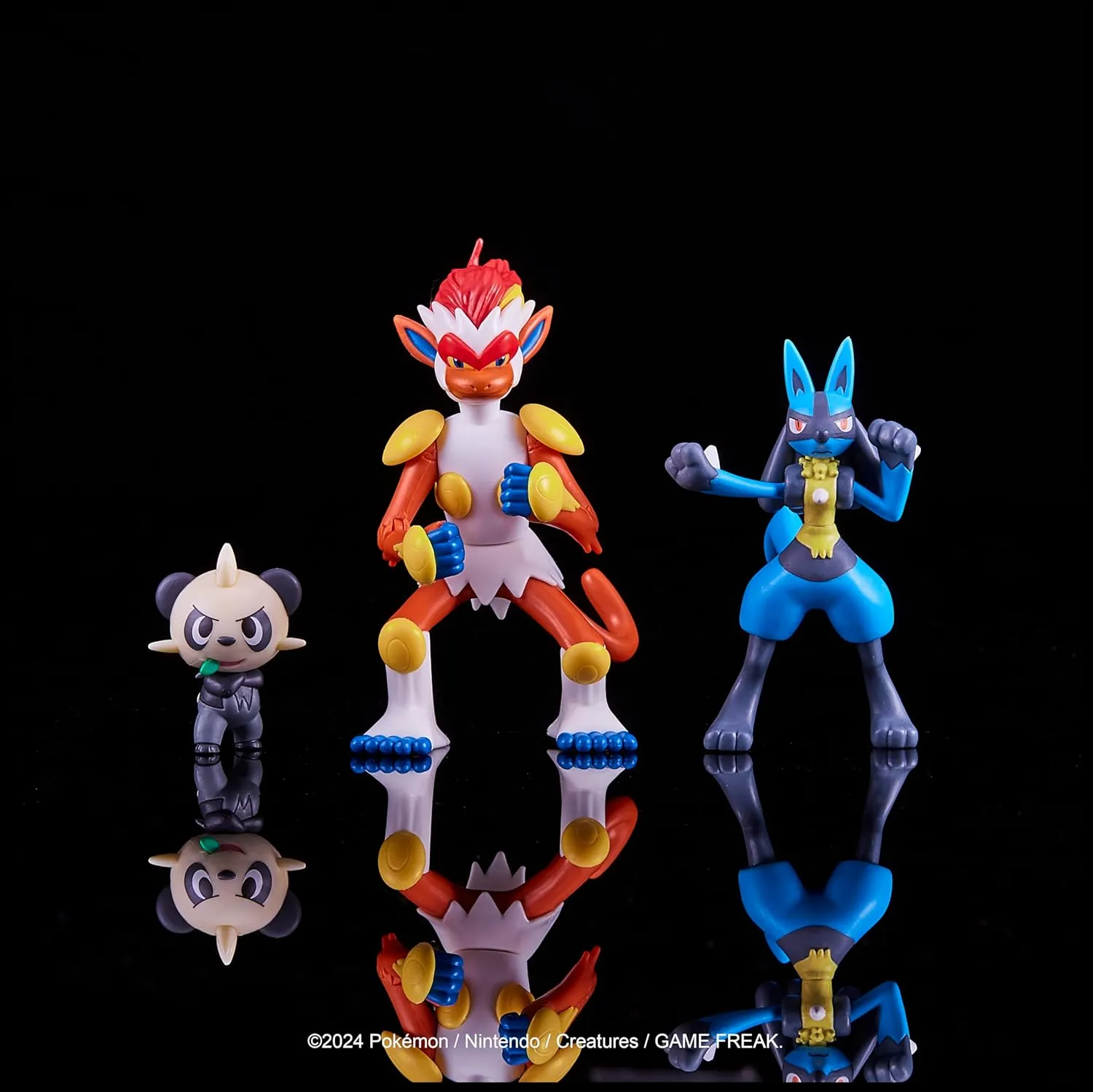 Infernape (Deluxe Action), Lucario y Pancham | Jazwares Pack 3 Figuras de Batalla Pokémon - Image 3
