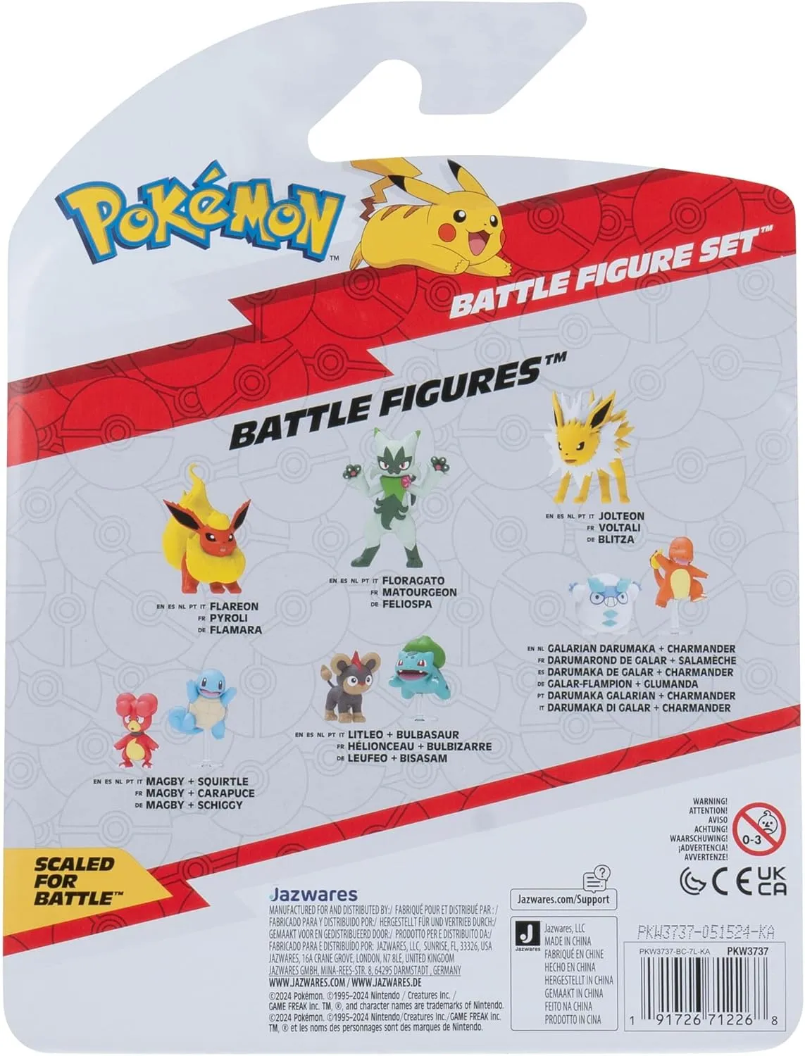 Butterfree, Pawniard y Eevee | Jazwares Pack 3 Figuras de Batalla Pokémon - Image 3