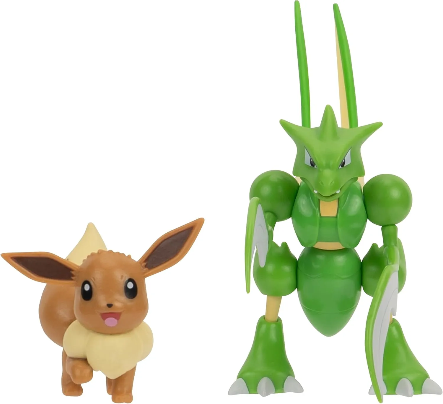 Scyther (Deluxe Action) y Eevee | Jazwares Pack 2 Figuras de Batalla Pokémon - Image 5